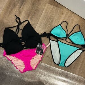 NWT and NWOT Victoria’s Secret pushup triangle bikini lot size M